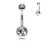 nausnica do pupka piercing4u banan zirkon priehladny 10 mm 1 6 mm