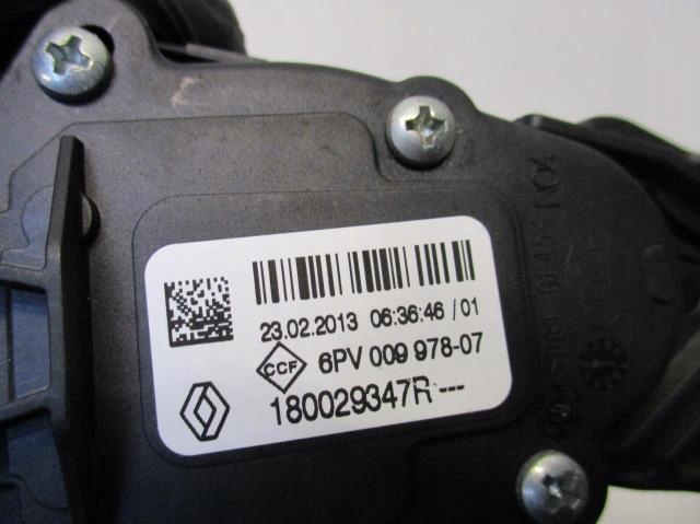 PÉDALE GAZ POTENTIOMÈTRE RENAULT CLIO IV 1.5 DCI