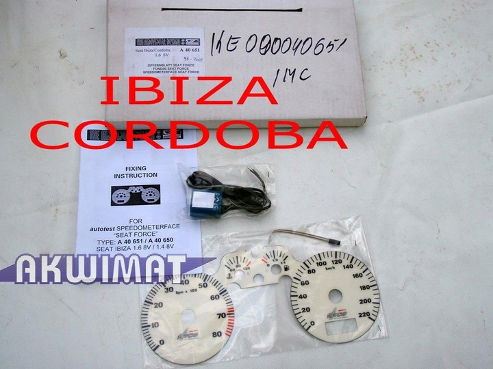 BRIDAS AL CUADRO IBIZA CORDOBA TUNEADO PODSWIETLA 