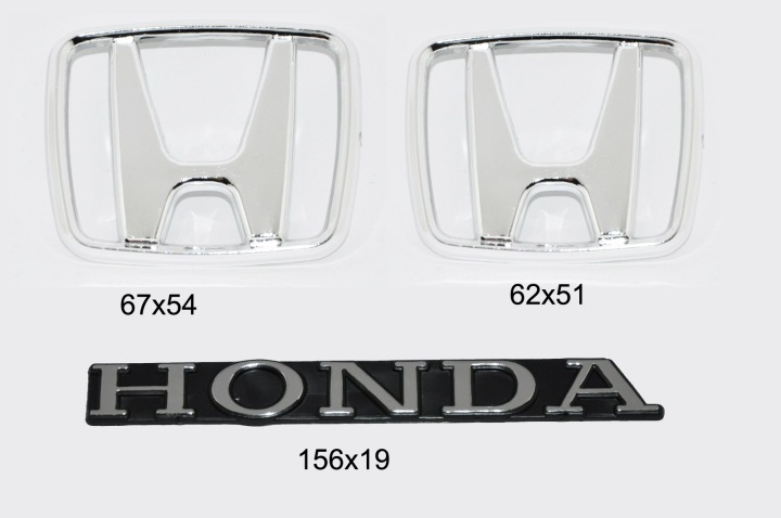 EMBLÈMES SUR ENJOLIVEURS HONDA 70MM ÉLASTIQUE 4 PIÈCES