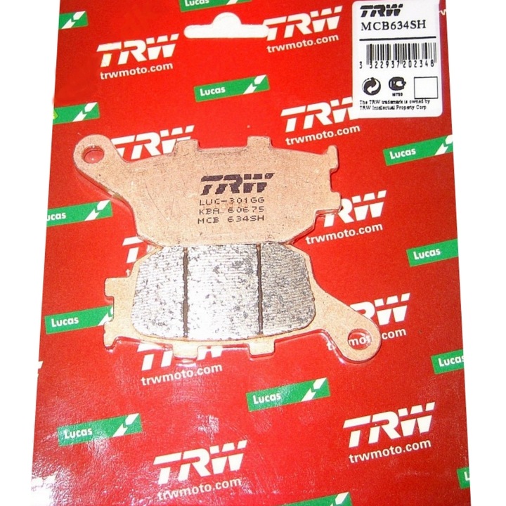 TRW ZF PLAQUETTES FREIN KH174 SINTER STREET HONDA CBF 500 04-08, RADIO 600 HOR