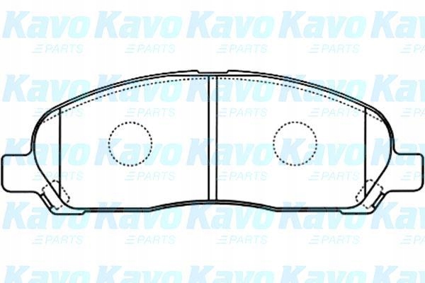 KAVO PARTS TRINKELĖS PRIEK. MITSUBISHI PAJERO II III nuotrauka 2