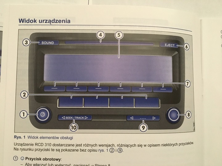 RADIO RCD 310 VW MANUAL MANTENIMIENTO CADDY EOS T5 POLO GOLF TRANSPORTER 