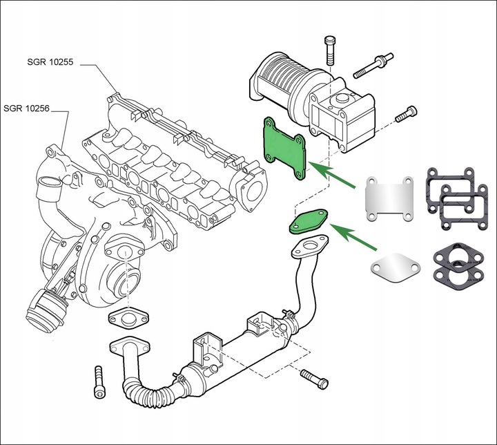 TAPAS CIEGAS EGR 1.9 CDTI OPEL ASTRA H SIGNUM VECTRA C ZAFIRA B 