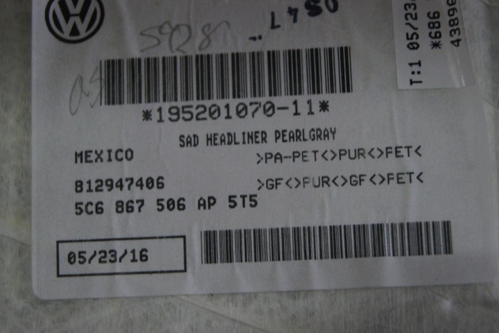 GD JETTA 5C PAVILLON 5C6867506AP