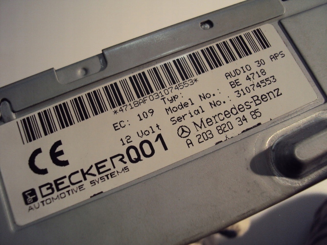 RADIO MERCEDES C-KLASA W203 A2038203485