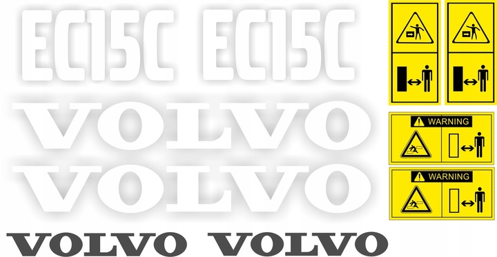 PEGATINAS VOLVO EC15C EC 15 C MINIKOPARKA 