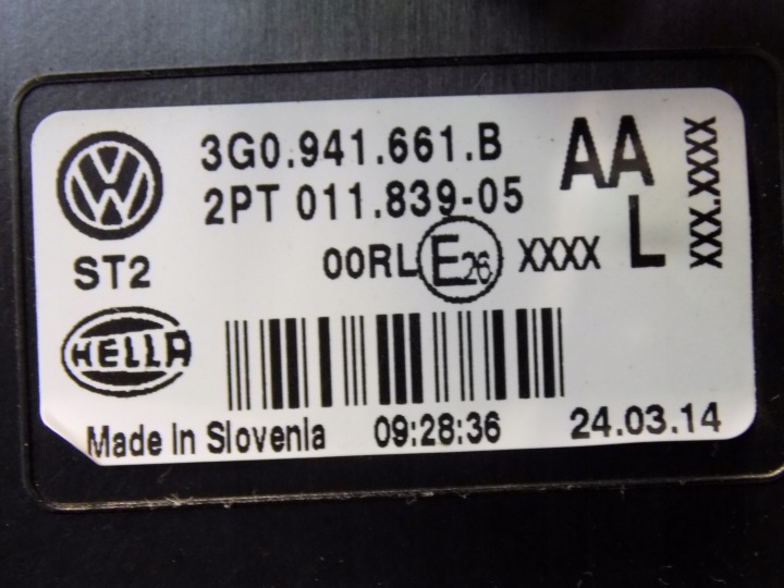 3G0941661B LANTERNE QUOTIDIEN PHARES ANTIBROUILLARD VW PASSAT B8