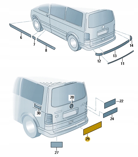 EMBLEMA INSCRIPCIÓN PEGADURA PLAKIETKA VW CALIFORNIA 7E7853687 