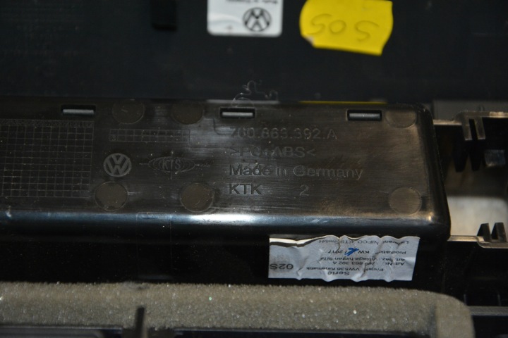 GRILLE CONDUIT D'AIR CENTRALE ARRIÈRE VW TOUAREG 3 760864299