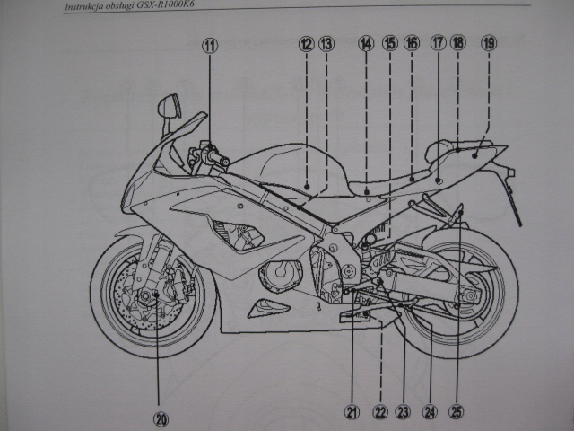 SUZUKI GSX-R 1000K6 POLSKA MANUAL MANTENIMIENTO GSXR 