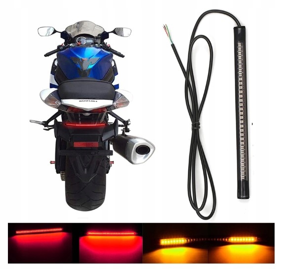 BRIDA 48LED LUZ DIRECCIONAL LUZ DE FRENADO MOTOR CAFE RACER 