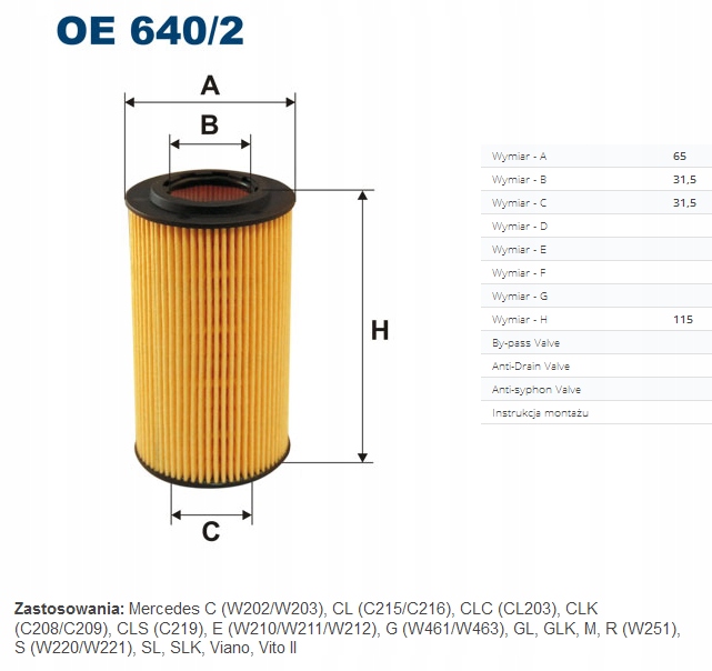 FILTRE HUILES HYUNDAI KIA