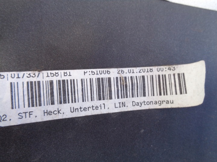 AUDI Q2 SQ2 81A S LINE PARE-CHOCS ARRIÈRE 81A807511A/B