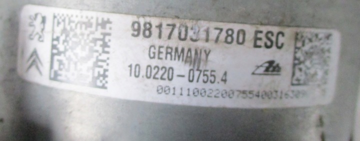 PEUGEOT 208 308 C3 C2 POMPE ABS 9817031780