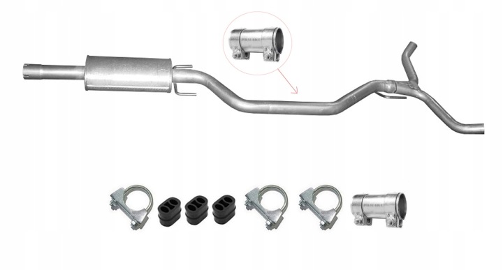POLMOSTROW SILENCIEUX MILIEU OPEL VECTRA C 2.0 02-