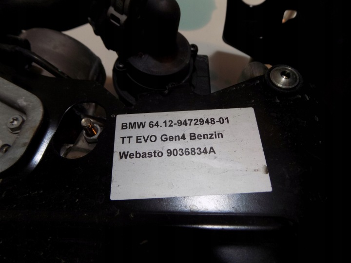 BMW G01G02 WEBASTO CHAUFFAGE DE STATIONNEMENT 9391149