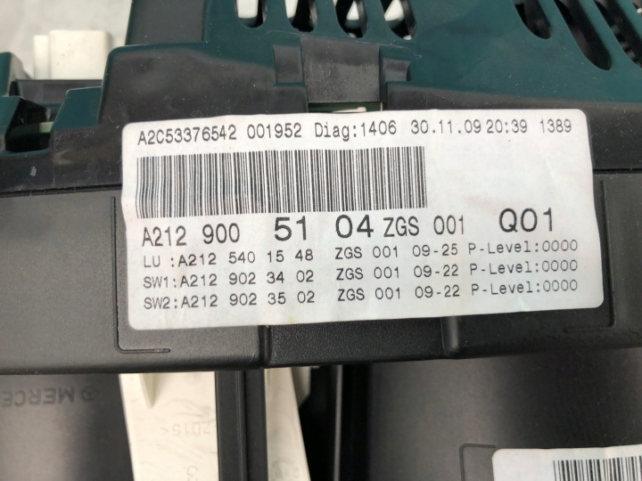 MERCEDES W207 E COUPÉ COMPTEUR TABLEAU DE BORD 350 CDI