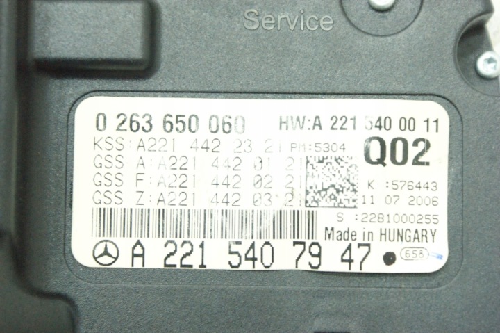 COMPTEUR A2215400011 MERCEDES CL W216 EUROPE