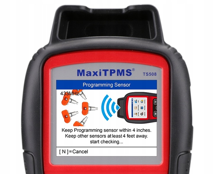 SKANER AUTEL MAXITPMS TS508 SERVICIO SYSTEMOW TPMS 