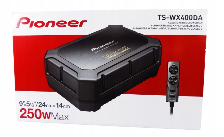 SUBWOOFER ACTIF 800W SOUS SIÈGE SIÈGE AUTOMOBILE VERS MOTOROWKI JACHTU CONDUITES DE DÉRIVATION CÂBLE ZASILAJACE SYGNALOWE RCA PIONEER TS-WX130EA TS-WX130DA