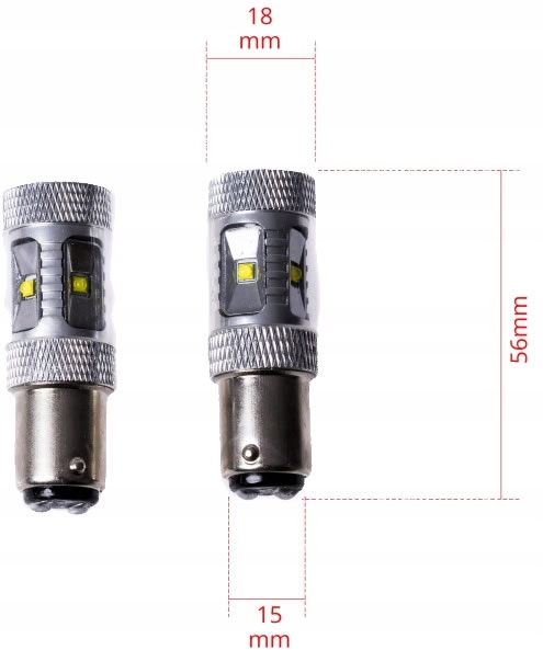 P21/5W 6 CREE DIOPARA LUMINOSO LED PARA CONDUCTOR DE DÍA 30W VW CADDY 3 