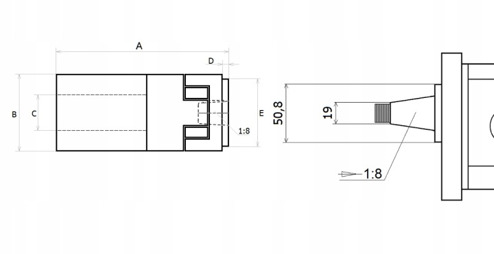EMBRAYAGE POMPES MOTEUR GR3 5,5 -9 KW G132 ARBRE 38MM
