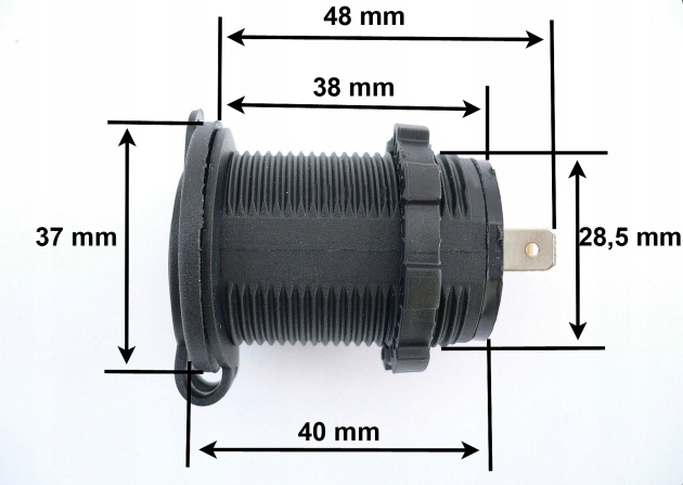 DISPOSITIVO DE CARGA USB 5V 3,1A RANURA HERMÉTICOS 12V 24V 