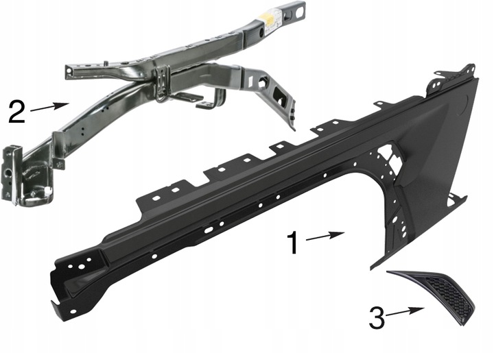 ALETA DELANTERO IZQUIERDO WRANGLER JL GLADIATOR ALUMINIO 