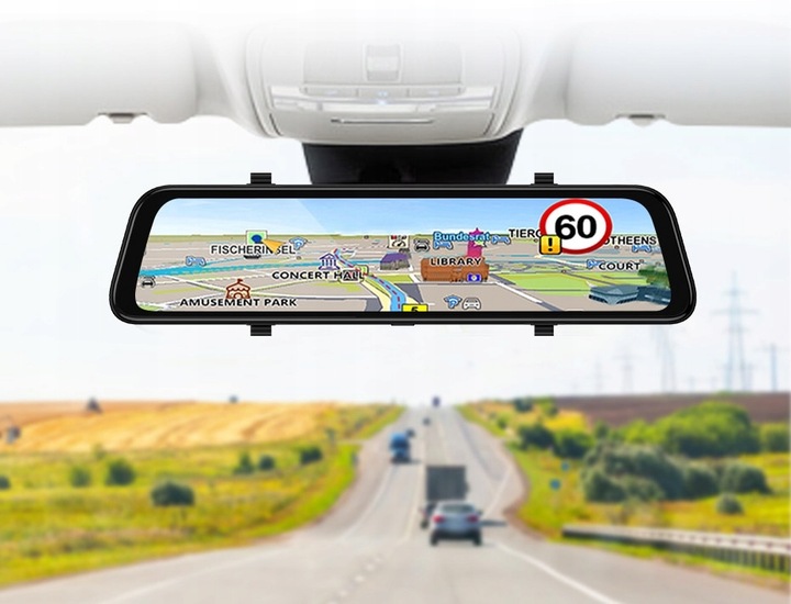 CÁMARA RETROVISOR DE AUTOMÓVIL AUTO NAVEGACIÓN GRABADORA DE VÍDEO ESPEJO WIFI GPS LTE 