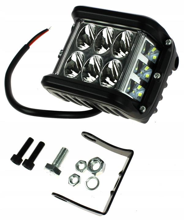 FARO EN FUNCIONAMIENTO PANEL DIODO LUMINOSO LED JUEGO 2 PIEZAS 72W CUBE 