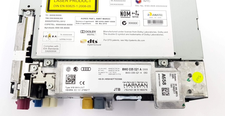 MIB2 NAVI HIGH MULTIMÉDIA AUDI A4 S4 A5 8W0035021A