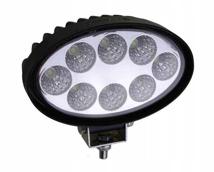 FARO DE DIODOS LUMINOSOS EN FUNCIONAMIENTO 8 DIODO LUMINOSO LED OVALO ANTINIEBLA 12-24V 