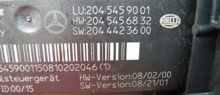 MODULE CONTRÔLEUR SAM MERCEDES GLK X204 2045459001