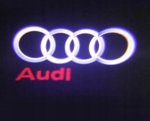 AUDI DIODO LUMINOSO LED LOGOTIPO HD PROYECTOR A3 A4 A5 A6 A8 Q3 Q5 Q7 