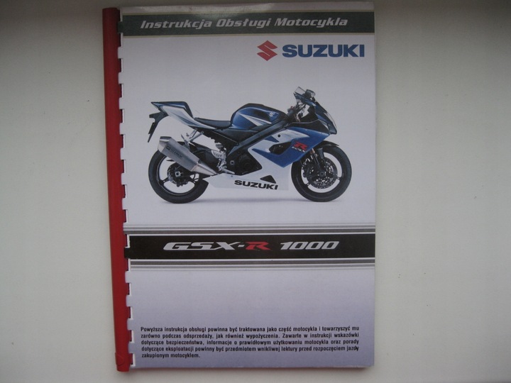 SUZUKI GSX-R 1000K6 POLSKA MANUAL GSX-R1000K6 