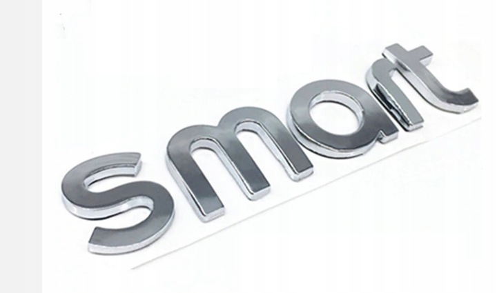 EMBLEMA SMART FORTWO FRFOUR INSCRIPCIÓN INSIGNIA CROMO 