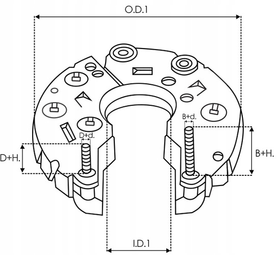 BRIDGE ELECTRIC GENERATOR MAGNETI DENSO OPEL FIAT ALF photo 2 - milautoparts-fr.ukrlive.com