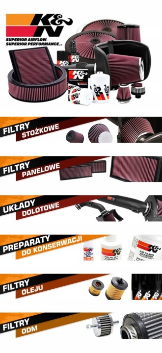 K&N FILTRE AIR CONIQUE SPORTIF STOZEK 70X140X127X152 70MM H140