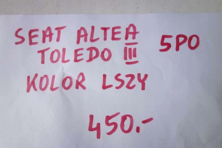 CAPOT SEAT ALTEA TOLEDO III COULEUR LSZY 5P0823105