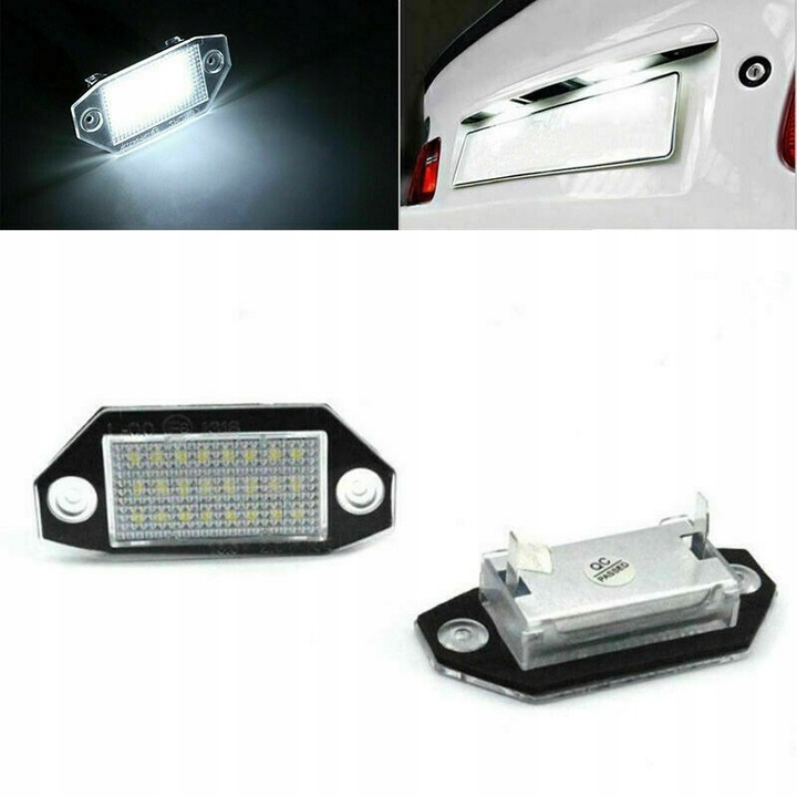 LED LEMPUTĖS VALSTYBINIO NUMERIO LAIKYKLIS FORD MONDEO MK3 2000-2007 nuotrauka 1