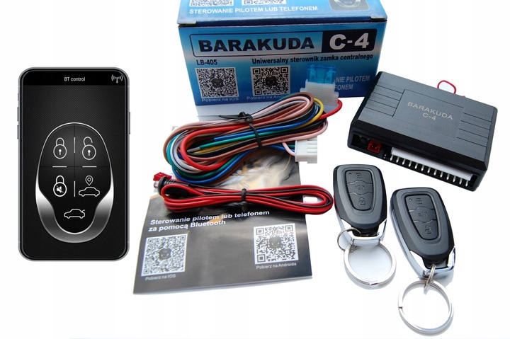 UNIDAD DE CONTROL DE CERRADURA CENTRAL BARAKUDA C-4 MANDO SMARTFON BLUETOOTH,ANDROID/IOS 