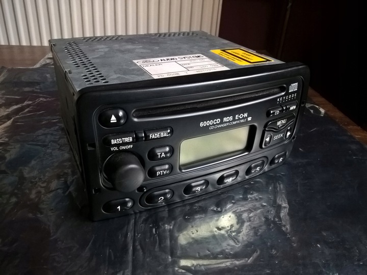 FORD MONDEO FOCUS FIESTA RADIO 6000CD RDS EON +KOD 