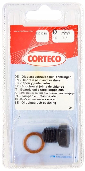 BOUCHON BOUCHON DE VIDANGE HUILES CORTECO 220124S N90288901 AVEC RONDELLE VAG