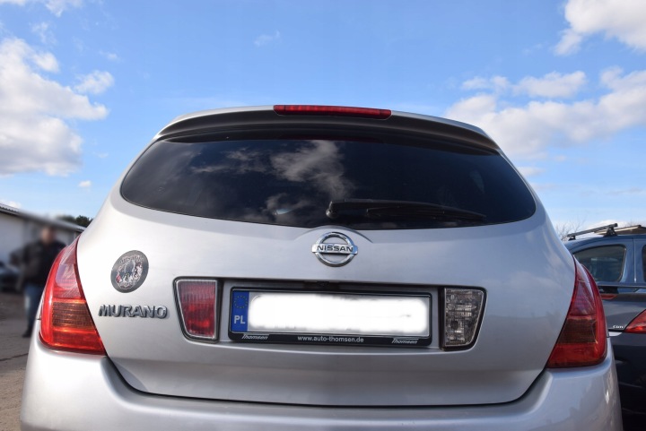 NISSAN MURANO I 2007 ANNÉE COUVERCLES DE COFFRE VITRE ARRIÈRE CODE VERNIS KY0G KY0