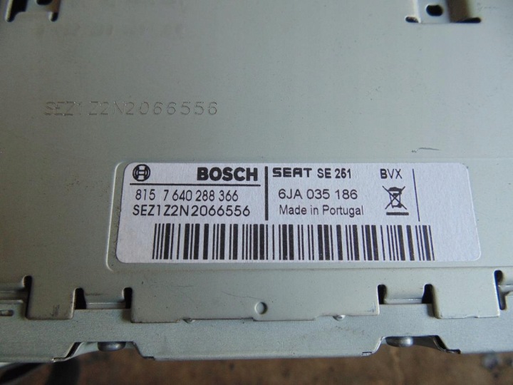 RADIO CD D'USINE CHÂSSIS SEAT TOLEDO IV 6JA035186