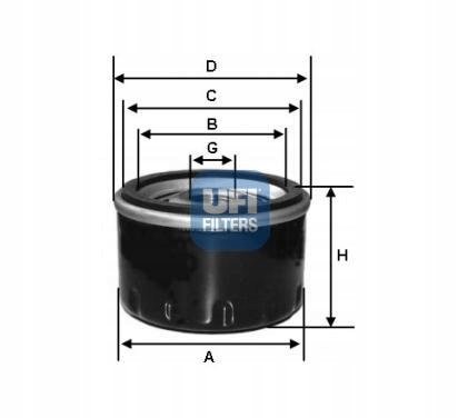 UFI FILTRAS ALYVOS 23.131.00 AUSTIN FORD JEEP nuotrauka 3