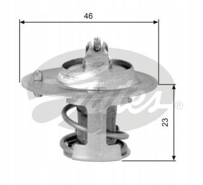 GATES TERMOSTATAS CHRYSLER VOYAGER 2,0-2,4 16V 96 nuotrauka 2