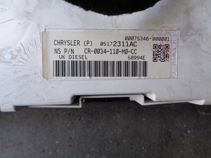 COMPTEUR 05172311AC JEEP COMMANDER CHEROKEE 3.0 CRD