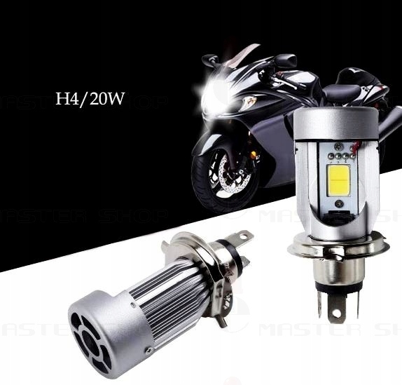 AMPOULE LED H4 HS1 2X2000 LM MOTEUR SCOOTER MOTOCYCLETTE